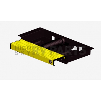 Carr Truck Step Yellow Powder Coated Galvanized Steel - 501067