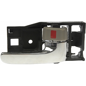Help! By Dorman Interior Door Handle - Plastic Black Housing With Silver Lever And Gray Knob Single - 81246
