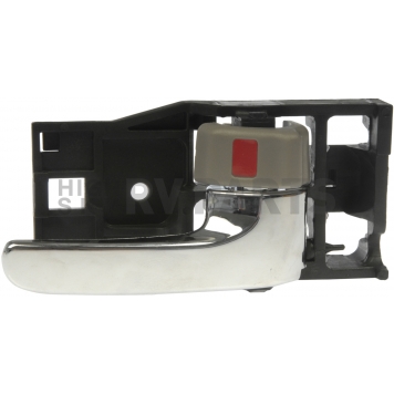 Help! By Dorman Interior Door Handle - Plastic Black Housing With Silver Lever And Gray Knob Single - 81246