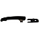 Help! By Dorman Exterior Door Handle - Plastic Black Single - 81323
