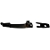 Help! By Dorman Exterior Door Handle - Plastic Black Single - 81323