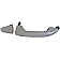 Help! By Dorman Exterior Door Handle - Plastic Silver Single - 82396
