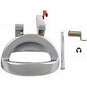 Help! By Dorman Interior Door Handle - Lever Plastic Silver Single - 82519