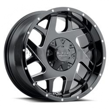 Cragar Wheel 935B Fury II - 17 x 9 Black With Natural Accents - 1722400731