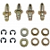 Help! By Dorman Hinge Pin and Bushing Kit - Steel - 38437