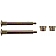 Help! By Dorman Hinge Pin and Bushing Kit - Steel - 38447