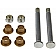 Help! By Dorman Hinge Pin and Bushing Kit - Steel - 38463