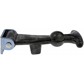 Help! By Dorman Hood Latch Metal/ Rubber Silver/ Black Single - 42410