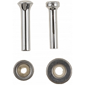 Help! By Dorman Door Lock Knob - Chrome Plated Metal Silver Set Of 2 - 75398