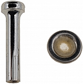 Help! By Dorman Door Lock Knob - Chrome Plated Metal Silver Single - 75400