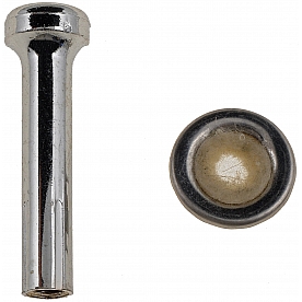Help! By Dorman Door Lock Knob - Chrome Plated Metal Silver Single - 75400