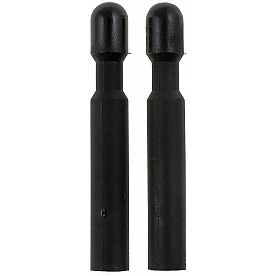 Help! By Dorman Door Lock Knob - OEM Metal Black Set Of 2 - 75409