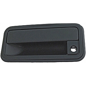 Help! By Dorman Exterior Door Handle - Plastic Black Single - 77096CD