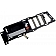 Help! By Dorman Interior Door Handle - Lever Metal Black Housing With Silver Lever Single - 77128