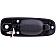 Help! By Dorman Exterior Door Handle - Plastic Black Single - 83223