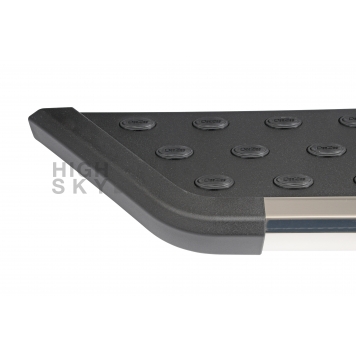 Dee Zee Running Board Black Powder Coated Board With Chrome Plated Trim Aluminum Stationary - DZ16322-1