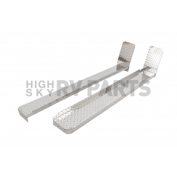 Dee Zee Running Board Silver Powder Coated Aluminum Stationary - DZ2053