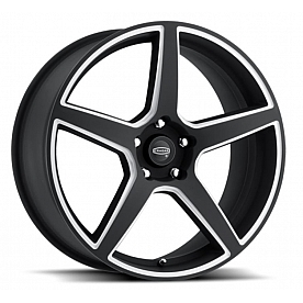 Cragar Wheel 620BMBC Series - 22 x 9 Black With Natural Accents - 620BMBC2902065