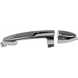 Help! By Dorman Exterior Door Handle - Plastic Silver Single - 91096
