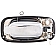 Help! By Dorman Exterior Door Handle - Plastic Silver Single - 91130