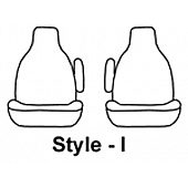 Covercraft Seat Cover Polycotton Charcoal Black Set Of 2 - SS2299PCCH
