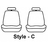 Covercraft Seat Cover Polycotton Charcoal Black Set Of 2 - SS2462PCCH