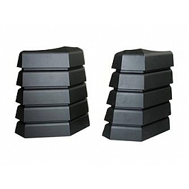 Daystar Hood Vent - Polyurethane Black Set Of 2 - KJ71042BK