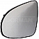 Help! By Dorman Exterior Mirror Glass Rectangular Manual Single - 55021