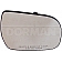 Help! By Dorman Exterior Mirror Glass Rectangular Manual Single - 55024