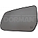 Help! By Dorman Exterior Mirror Glass OEM Manual Single - 55039