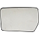 Help! By Dorman Exterior Mirror Glass Rectangular Power Single - 56155