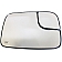 Help! By Dorman Exterior Mirror Glass Rectangular Power Single - 56277