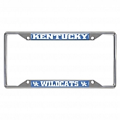 Fan Mat License Plate Frame - University Of Kentucky Logo Metal - 14817