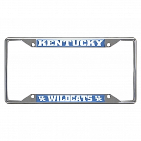Fan Mat License Plate Frame - University Of Kentucky Logo Metal - 14817