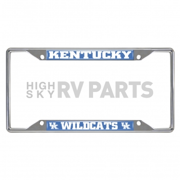 Fan Mat License Plate Frame - University Of Kentucky Logo Metal - 14817