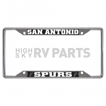 Fan Mat License Plate Frame - NBA San Antonio Spurs Logo Metal - 14892