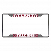 Fan Mat License Plate Frame - NFL Atlanta Falcons Logo Metal - 15041