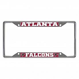 Fan Mat License Plate Frame - NFL Atlanta Falcons Logo Metal - 15041
