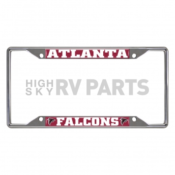 Fan Mat License Plate Frame - NFL Atlanta Falcons Logo Metal - 15041