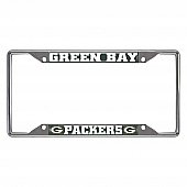 Fan Mat License Plate Frame - NFL Green Bay Packers Logo Metal - 15532