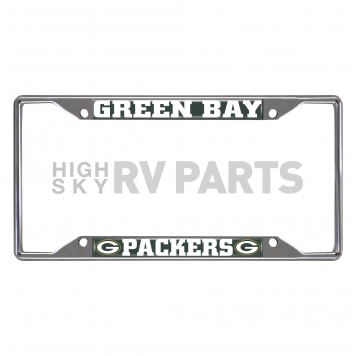 Fan Mat License Plate Frame - NFL Green Bay Packers Logo Metal - 15532