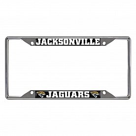 Fan Mat License Plate Frame - NFL Jacksonville Jaguars Logo Metal - 15533