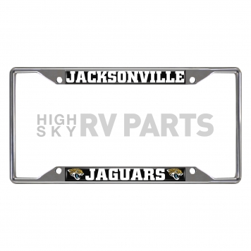 Fan Mat License Plate Frame - NFL Jacksonville Jaguars Logo Metal - 15533