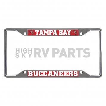 Fan Mat License Plate Frame - NFL Tampa Bay Buccaneers Logo Metal - 15534
