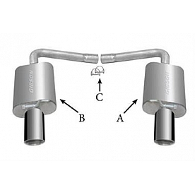 Gibson Exhaust American Axle Back System - 619699