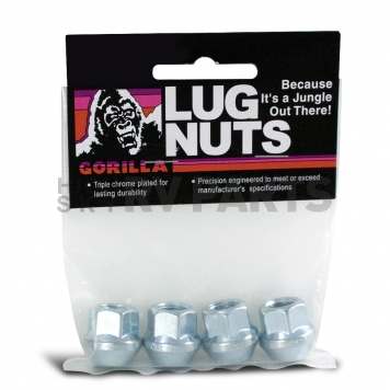 Gorilla Lug Nut 12x1.5 Zinc Plated Pack Of 4 - 30037B-1