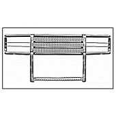 Go Industries Grille Guard - Black Powder Coated Steel - 46671