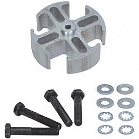 Flex-A-Lite Cooling Fan Spacer 1 Inch Milled Silver Aluminum - 14548