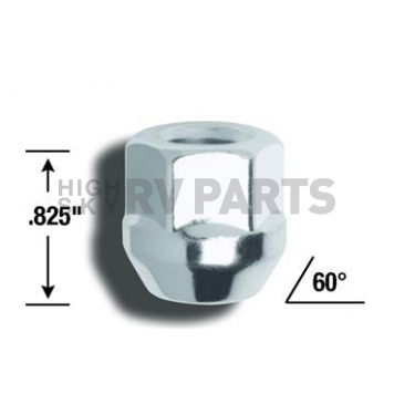 Gorilla Lug Nut 14x1.5 Chrome Plated Pack Of 4 - 40047B
