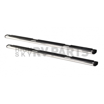 Go Rhino Nerf Bar - Truck Wheel To Wheel Stainless Steel Oval Straight 6 Inch - 660124PS-1